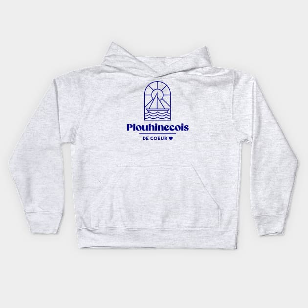 Plouhinecois at heart - Brittany Morbihan 56 BZH Mer Plouhinec Kids Hoodie by Tanguy44